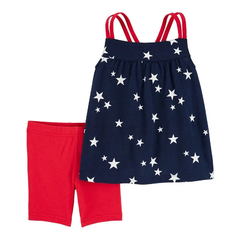 CARTER´S SET 2 PIEZAS REMERA MUSCULOSA Y SHORT "ESTRELLAS"