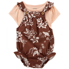 CARTER´S SET 2 PIEZAS BODY MUSCULOSA Y REMERA MANGAS CORTAS "FLORAL"