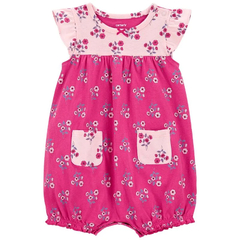 CARTER´S ROMPER MANGAS CORTAS "FLORAL"