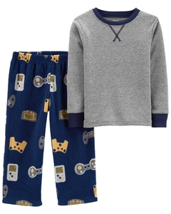 Carter´s Set Pijama Pantalon Polar Remra Algodon"GAMER"