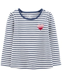 OSHKOSH REMERA MANGAS LARGAS "CORAZON"