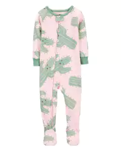 CARTER´S OSITO PIJAMA ALGODON CIERRE "CACTUS ROSA"
