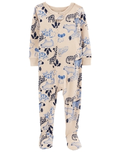CARTER´S OSITO PIJAMA ALGODON CIERRE "SAFARI "