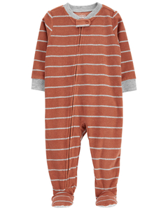 CARTER´S OSITO PIJAMA MICROPOLAR CIERRE "RAYAS"