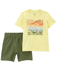 Carter's Set 2 Piezas Remera Mangas Cortas y Short