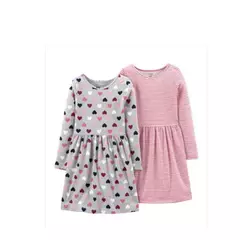 CARTER´S PACK 2 VESTIDOS DE JERSEY "CORAZONES" - comprar online