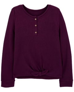 CARTER'S REMERA MANGAS LARGAS CON BOTONES VIOLETA