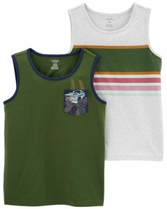 CARTER´S PACK 2 REMERAS MUSCULOSAS "AUTO"