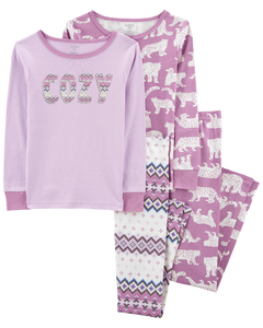 CARTER´S SET 4 PIEZAS PIJAMA ALGODON "CHITA"