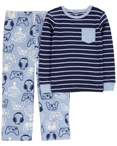 CARTER´S SET 2 PIEZAS PIJAMA ALGODON MICROPOLAR "VIDEO JUEGOS"