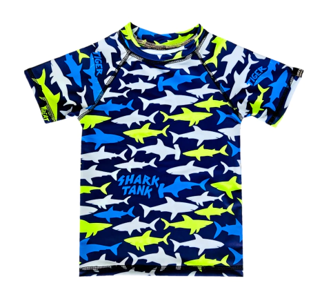 OCEAN5 - Remera Shark tank azul marino