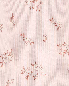 CARTERS SET 2 PIEZAS BODY MANGAS LARGAS Y PANTALON TERMICO "FLORAL" - comprar online