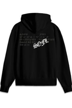 Glacial Zip Black Hoodie - comprar online