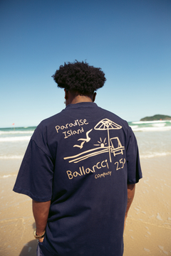 BEACH NAVY BLUE TEE - loja online