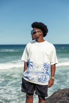 PARADISE OFF WHITE TEE - loja online