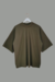 Camiseta Oversized de Malha Goluda ou Mock Neck Unissex - Verde Militar