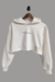 Blusa Alucenado Cropped de Moletom Unissex - Off White