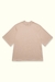 Camiseta Oversized de Moletinho Unissex - Areia -