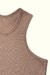 Cropped Canelado Unissex - Areia - comprar online