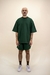 Camiseta Oversized de Moletinho Unissex - Verde Tropical - PRONTA ENTREGA - loja online