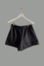 Shorts de Moletom Agatha Cintura Alta - Preto