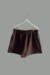 Shorts de Moletom Unissex - Marrom