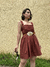 vestido marrom - comprar online