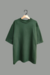 Camiseta Oversized de Moletinho Unissex - Verde Tropical - PRONTA ENTREGA