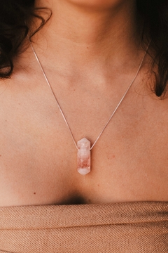 Colar Quartzo Rosa na internet