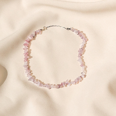 Gargantilha Quartzo Rosa - comprar online