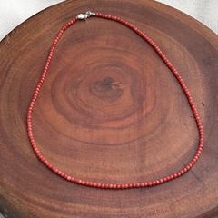 Gargantilha Coral Reconstituida - Emanamuletoselvagens
