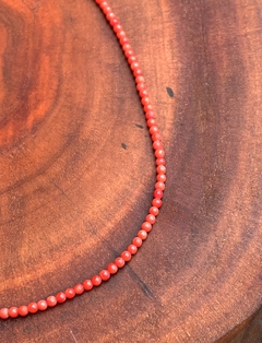 Gargantilha Coral Reconstituida - comprar online
