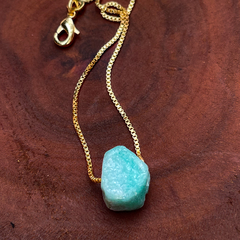 Colar Esmeralda Dourado - comprar online
