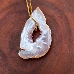 Colar Ágata Dourado - comprar online