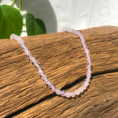 Gargantilha Quartzo Rosa - comprar online