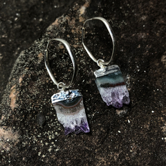 Argola Ametista Chapinha - comprar online