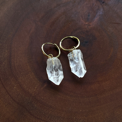 Brinco Cristal Dourado