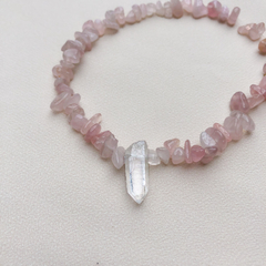 Gargantilha Quartzo Rosa