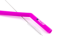 Canudo Dobrável de Silicone + Escovinha