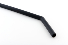 Canudo Dobrável de Silicone + Escovinha Preto