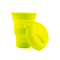 Copo de Silicone Retrátil | 480 ml Verde