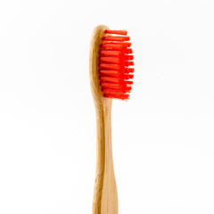 Escova de Dente de Bambu | Vermelha
