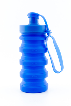 Garrafa Squeeze Retrátil de Silicone | 400 ml