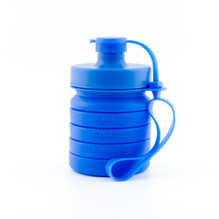 Garrafa Squeeze Retrátil de Silicone | 400 ml Azul