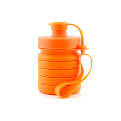 Garrafa Squeeze Retrátil de Silicone | 400 ml Laranja