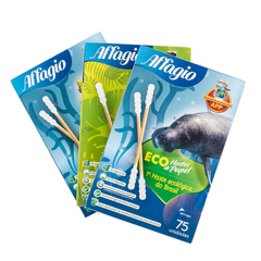 Hastes Flexíveis de Papel | Kit 3 Caixas