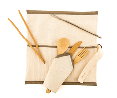 Kit: Talhes + Hashi + Canudo + Porta Talher + Guardanapo - comprar online