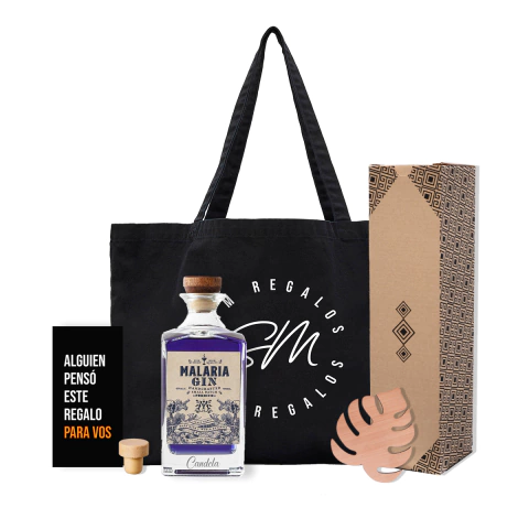 Gin Malaria 700ml Combo Kit Grabado
