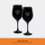 Vino Trumpeter con Copas Negras Grabadas con Escudo De Futbol a Elección - tienda online