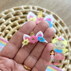 Chifre menina unicornio aplique (unidade)
